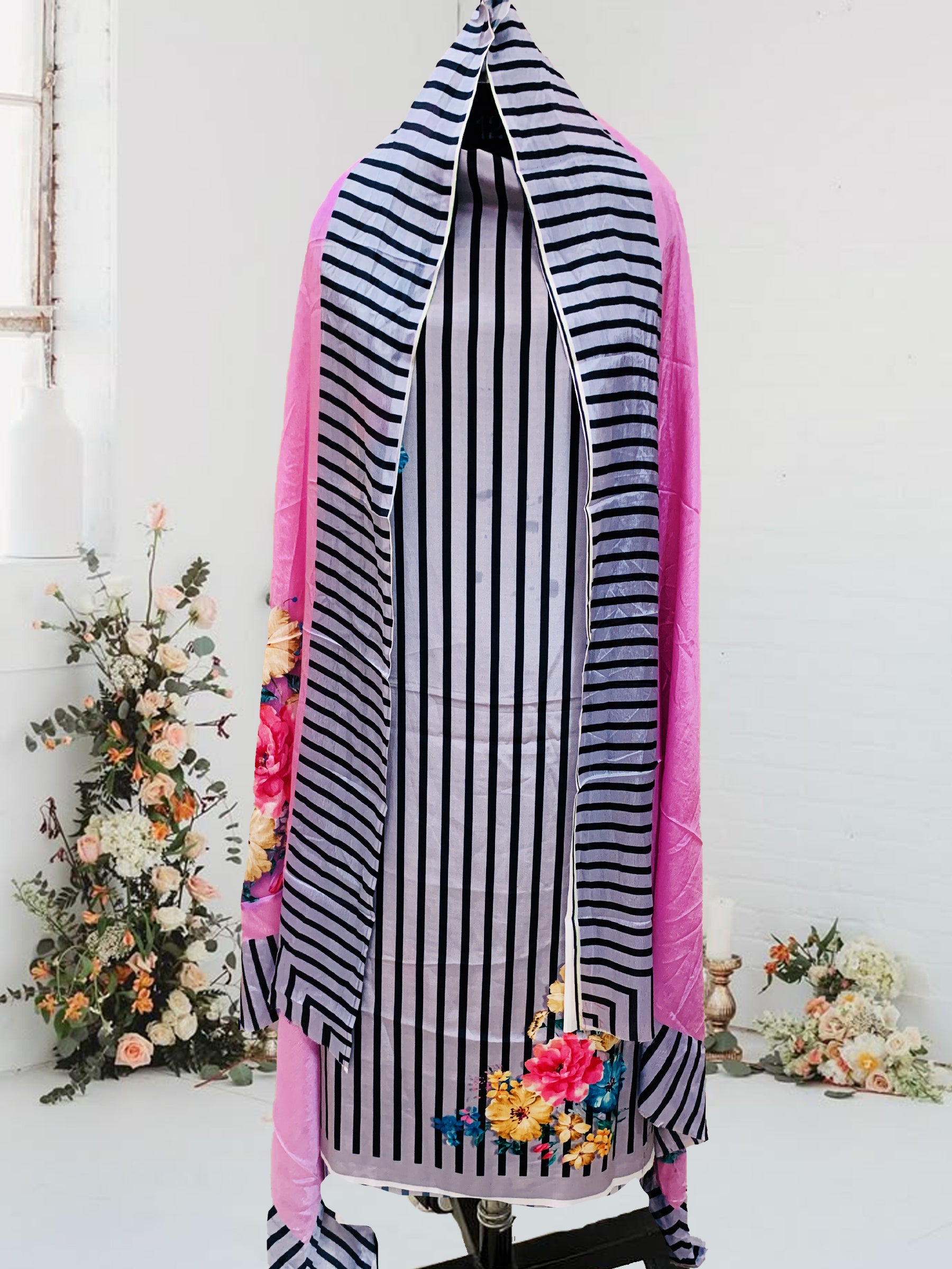 SS Creations Silk Crepe Suit SSAPR1710