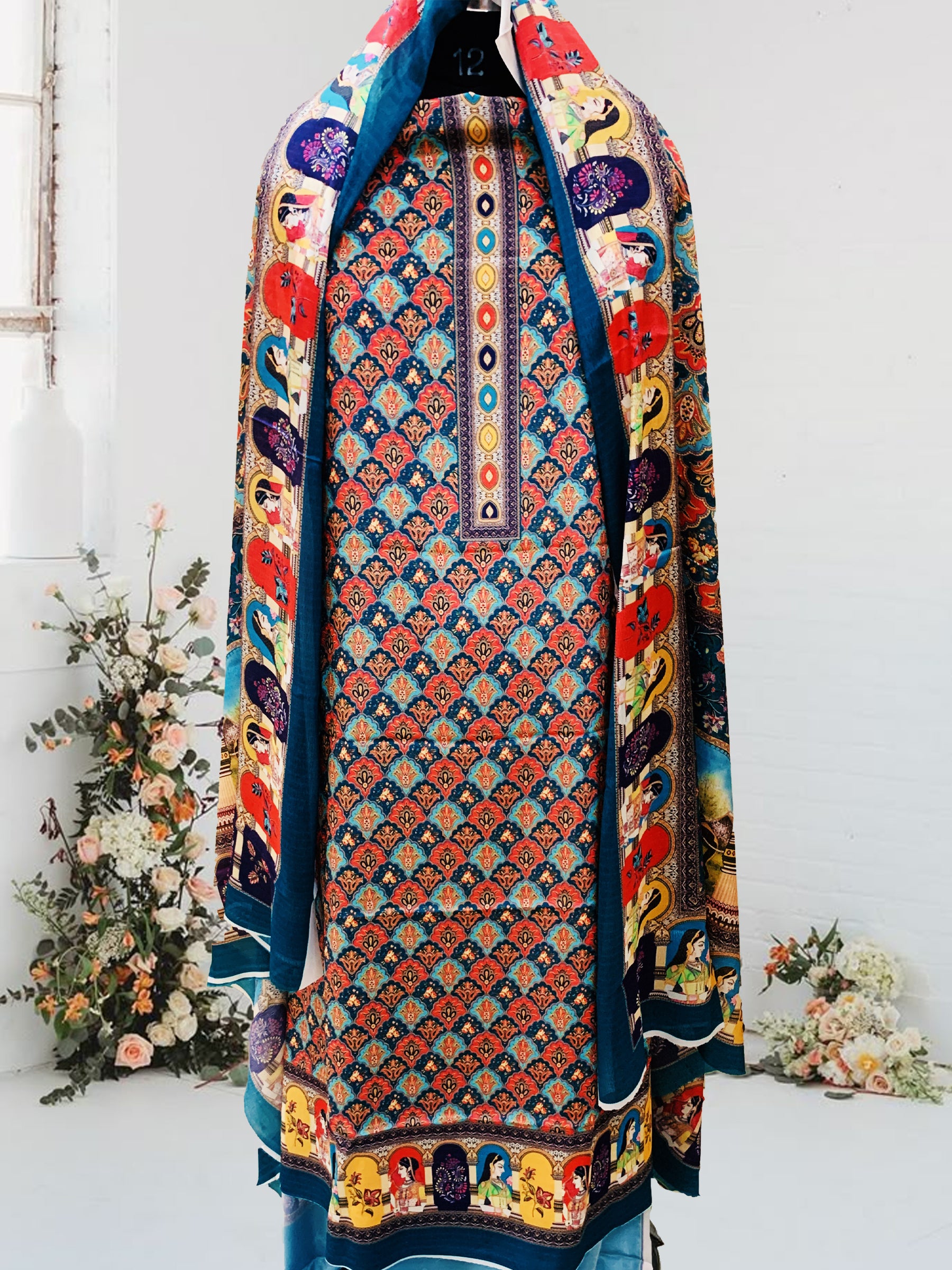 SS Creations Silk Crepe Suit SSAPR1719
