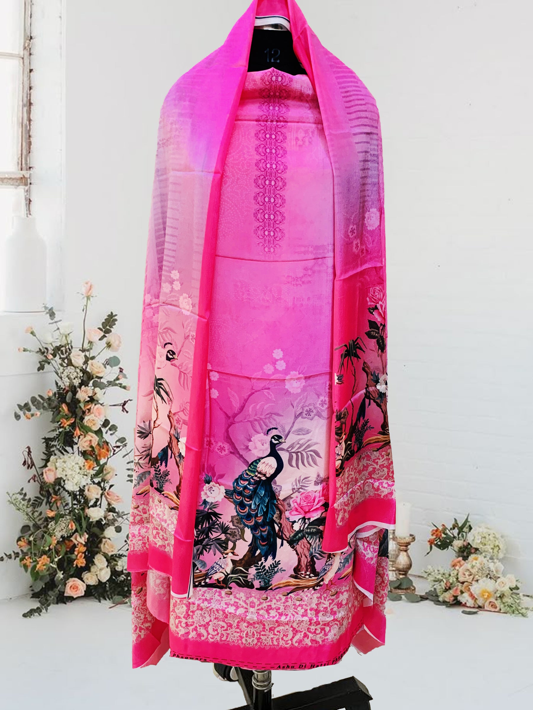 SS Creations Silk Crepe Suit SSAPR1704