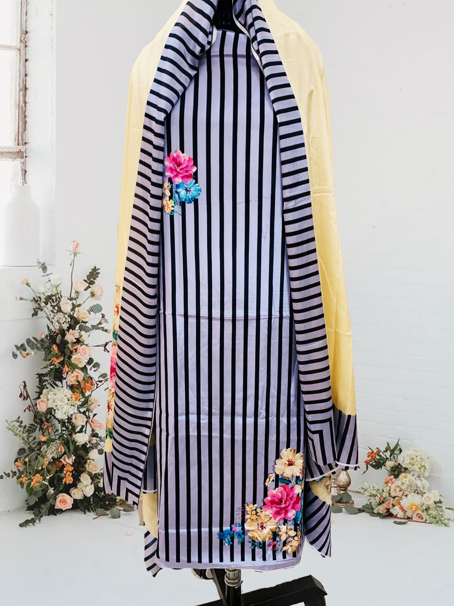 SS Creations Silk Crepe Suit SSAPR1705