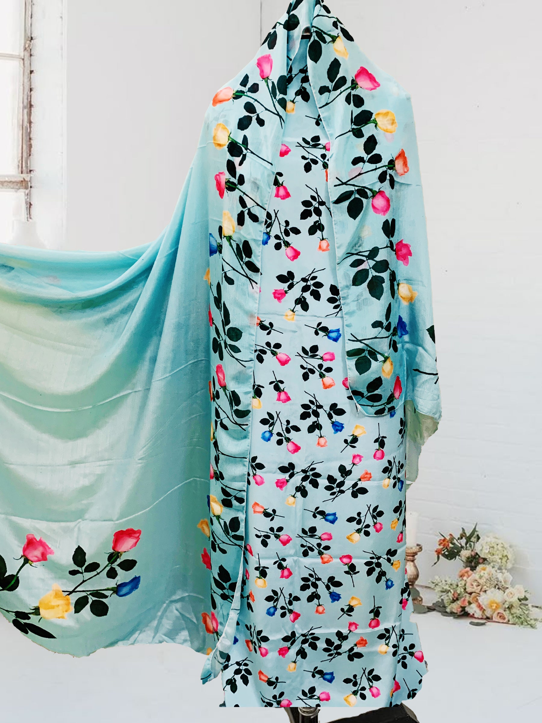 SS Creations Silk Crepe Suit SSAPR1701