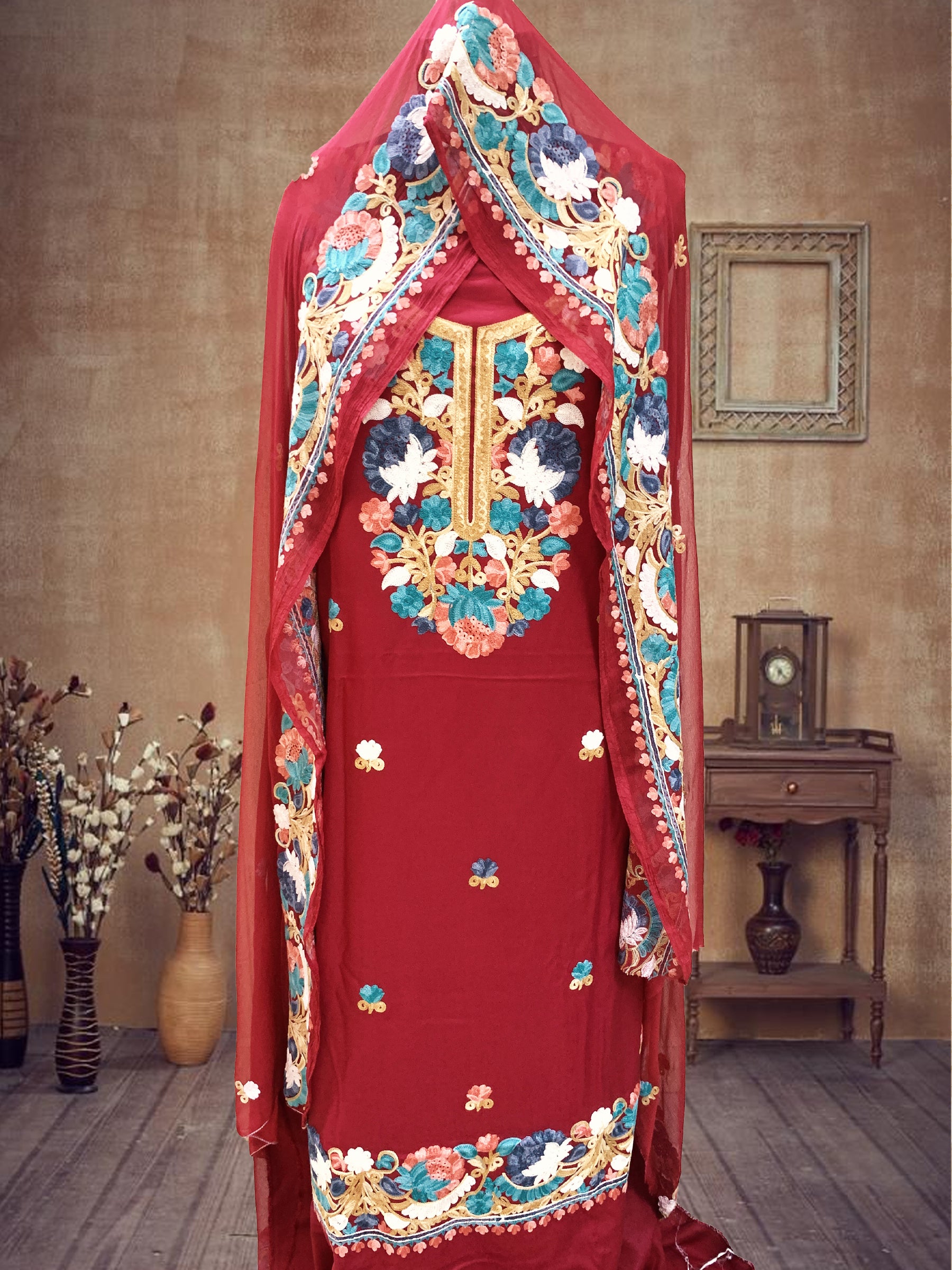 SS Creations Kashmiri Suit SSAPR1408