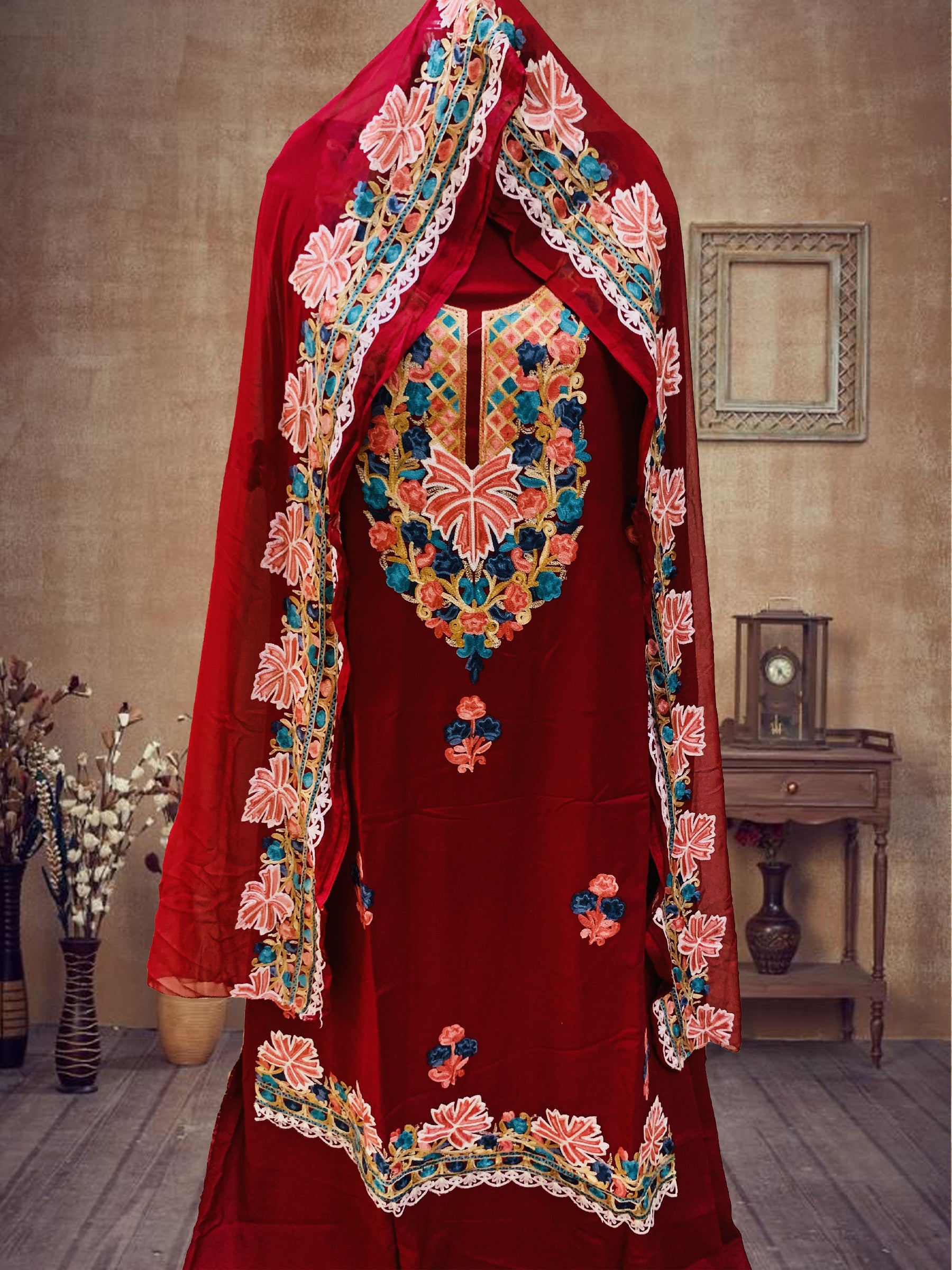 SS Creations Kashmiri Suit SSAPR1401